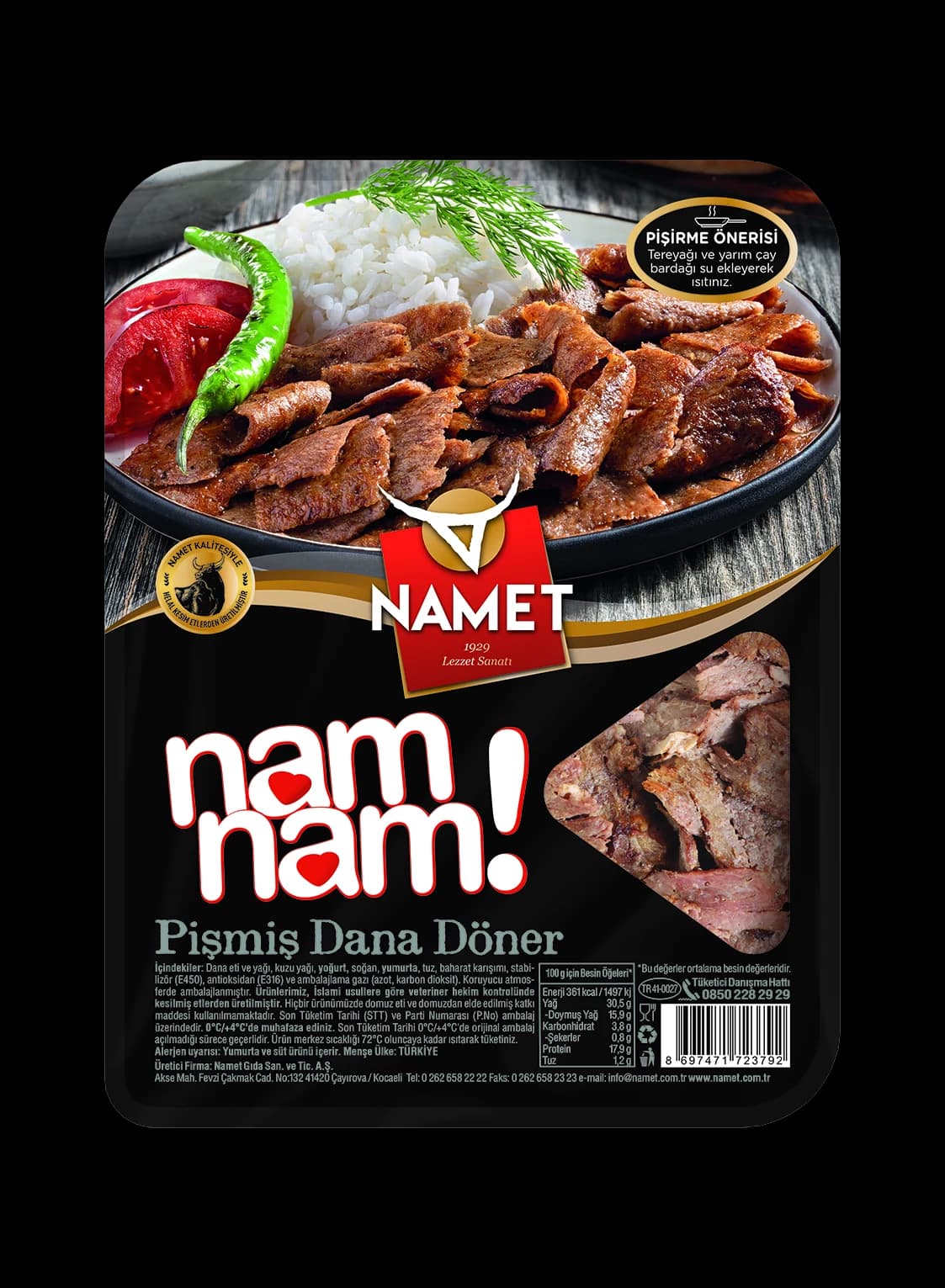 Pişmiş Dana Döner