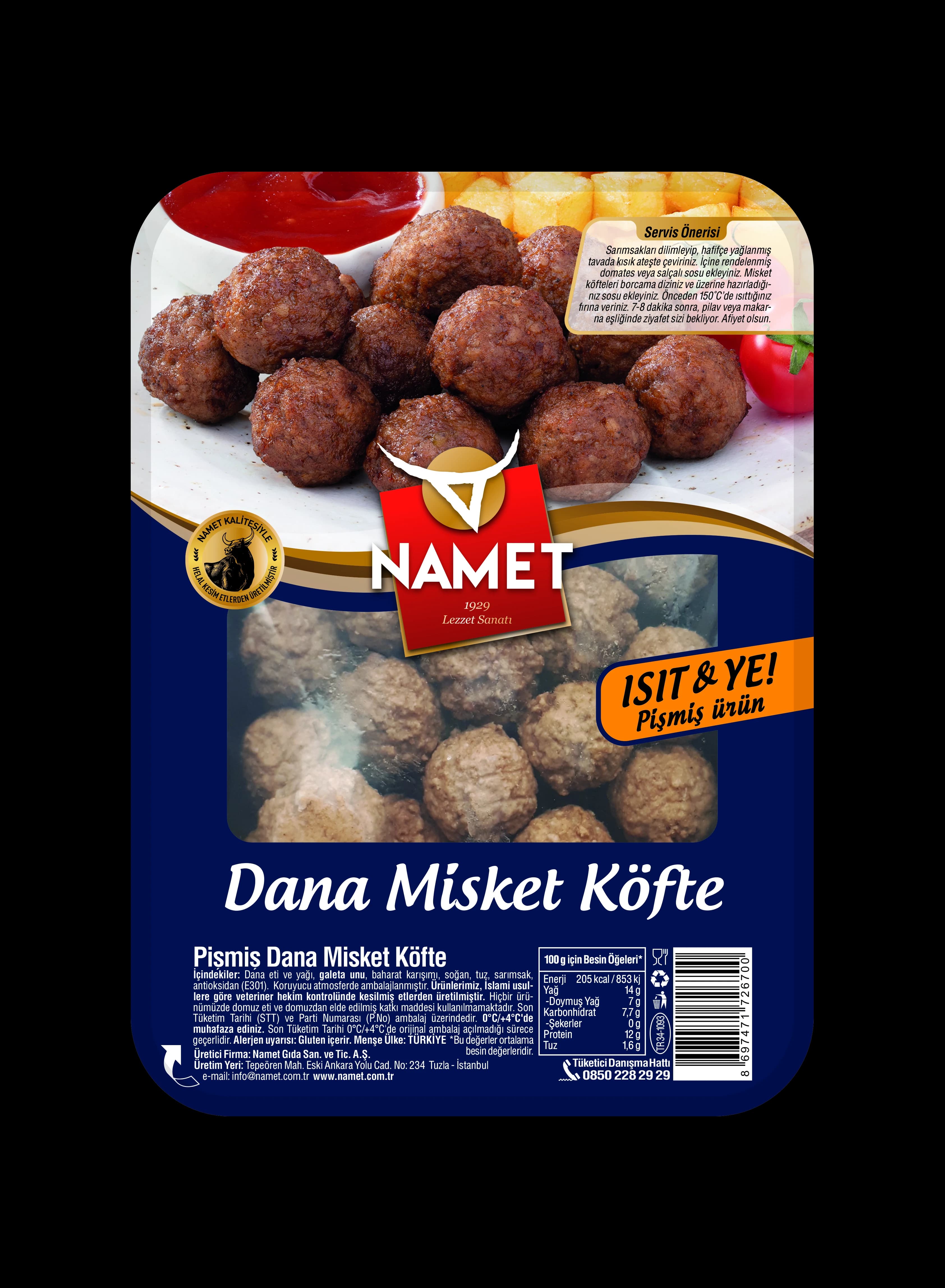 Pişmiş Dana Misket Köfte