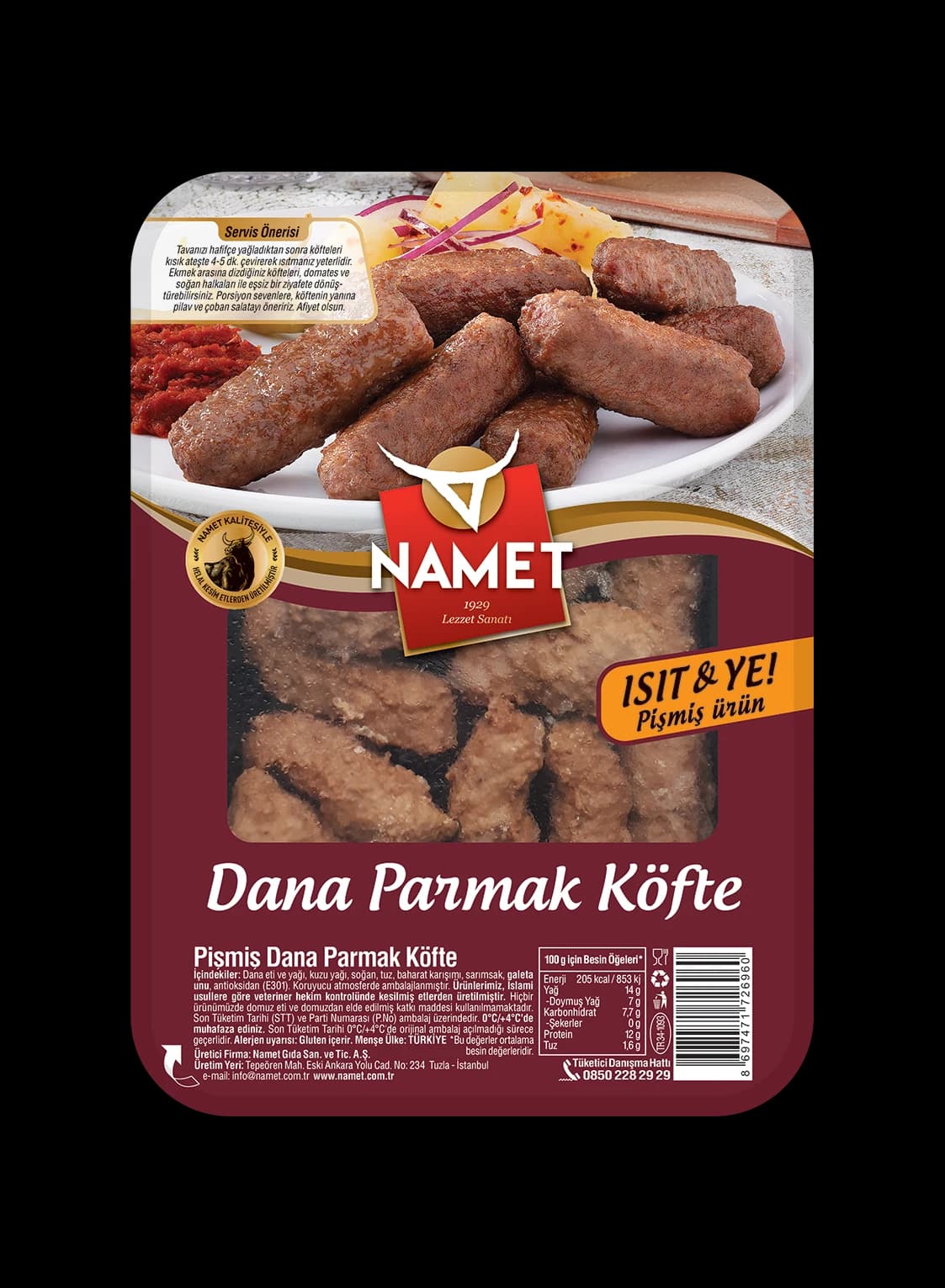 Pişmiş Dana Parmak Köfte